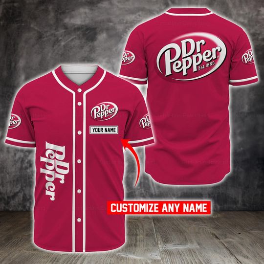 Dr Pepper Baseball Jersey Shirt, Father's Day, Gift For Men