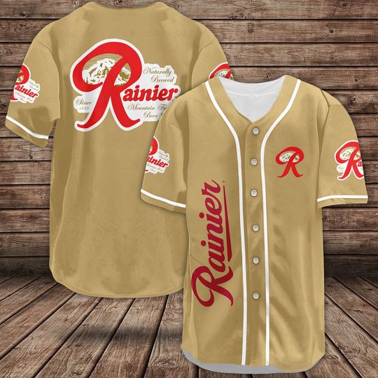 Rainier Beer Baseball Jersey, Father's Day, Gift For Men