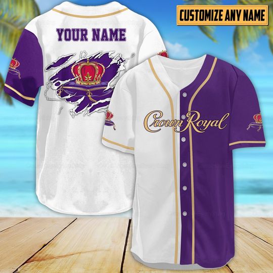 Crown Royal Baseball Jersey, Father's Day, Gift For Men
