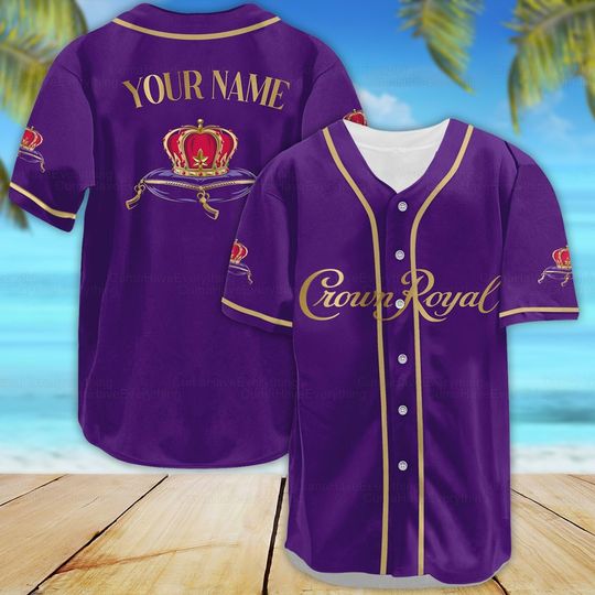 Crown Royal Baseball Jersey Shirt, Father's Day, Gift For Men