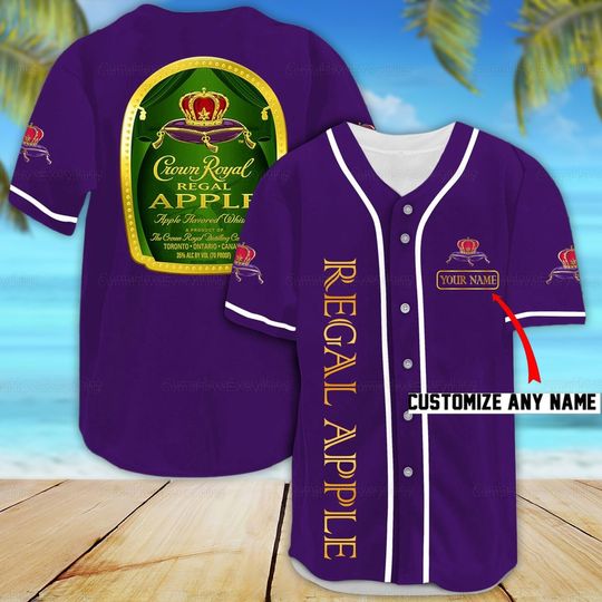 Crown Royal Apple Baseball Jersey Shirt, Father's Day, Gift For Men