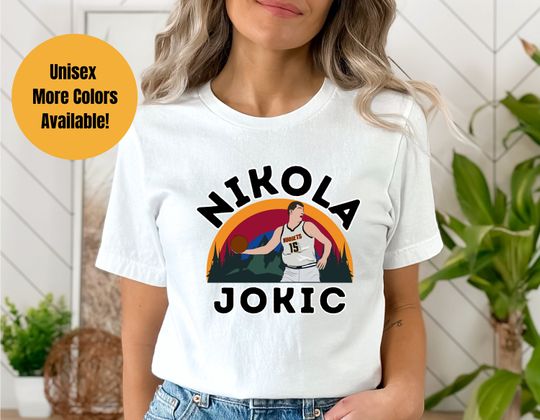 Nikola Jokic T shirt, Denver Basketball Tee