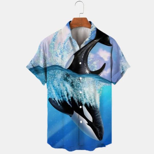 SeaWorld Orca Disney Inspired Hawaiian Shirt