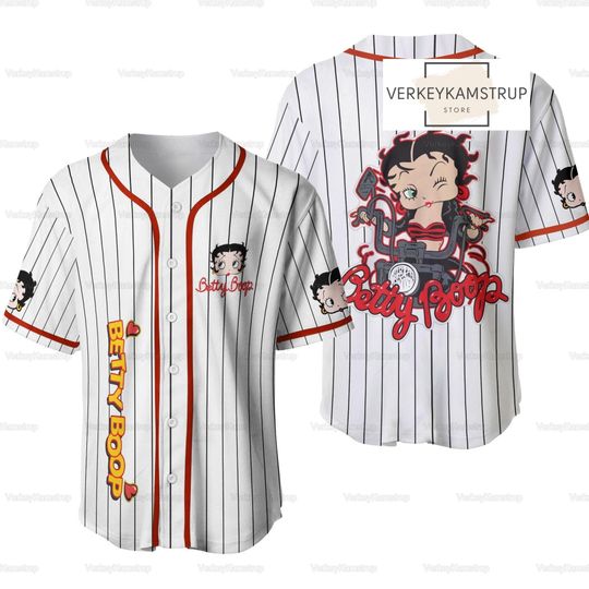 Sexy Betty Boop, Betty Boop With Motorbike Baseball Jersey Shirt, Baseball Jersey