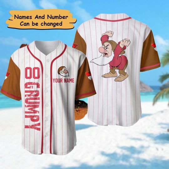 Custom Name & Number Red Dwarfs Baseball Jersey, Funny Tiny Men Basketball Jersey, Dwarfs Baseball Jersey