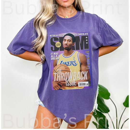 Kobe Bryant Throwback Cover Unisex Garment-Dyed T-shirt