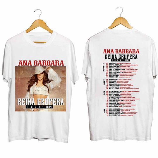 Ana Brbara - Reina Grupera Tour 2024 Double Sided Shirt