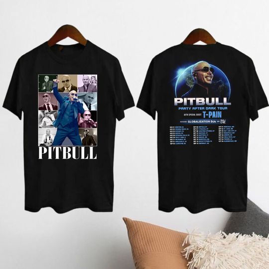 Pitbull Tour 2024 T-Shirt, Pitbull Party After Dark 2024 Concert Shirt