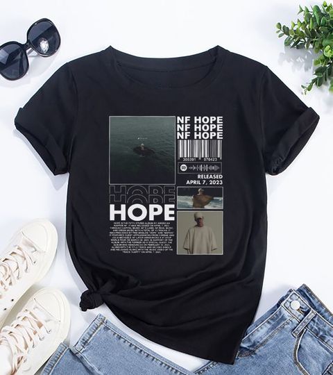 NF Hope Album T-Shirt, NF Hope Tour 2024 T-Shirt, NF Rapper Fan Gifts