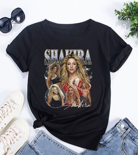 90s Vintage Shakira Bootleg T-Shirt, Shakira 2024 World Tour T-Shirt