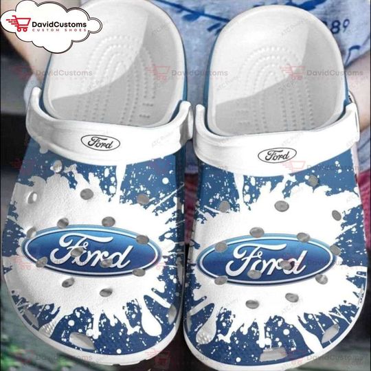 Ford Car Lovers Clogs Rev Up Your Footwear Game in Style, Personalized Your Name Clogs