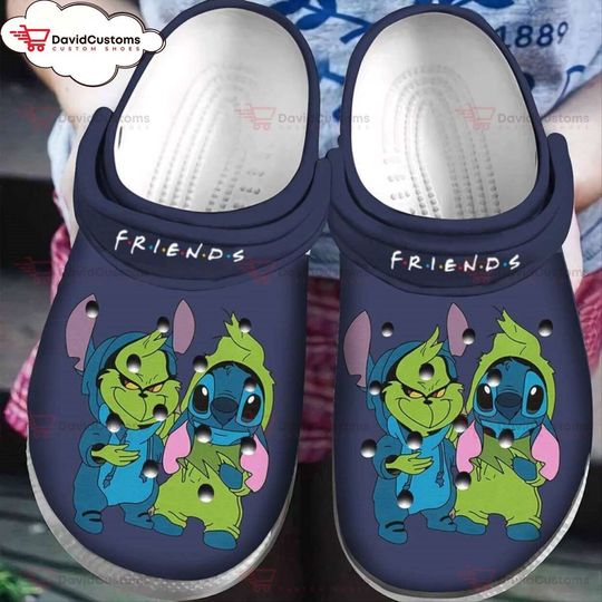 Friends Stitch And The funny character Clogs Shoes Movie Edition