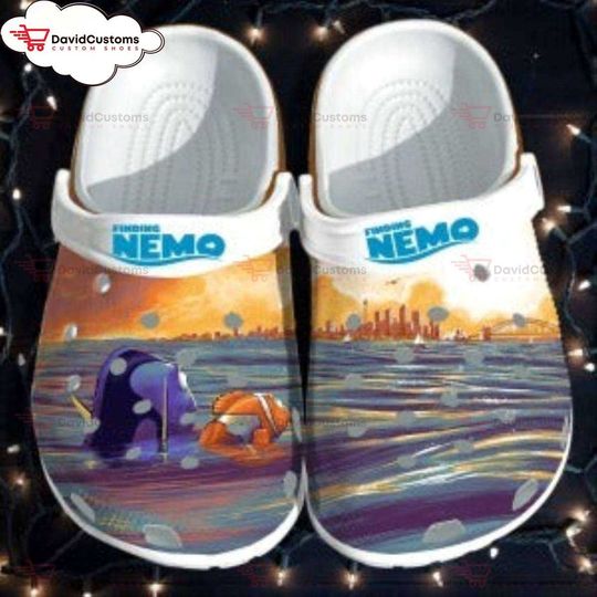 Finding Nemo Dory Disney Cartoon Adults  Clog Shoes, Personalized Your Name Clogs