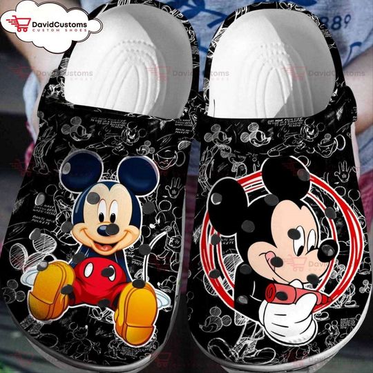 Experience the Joy of Mickey Personalized 3D Clog Shoes for Disney Magic Lovers