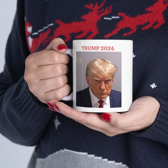 Donald Trump Mug Shot Limited Edition, Two-sided, Gift, Trump 2024