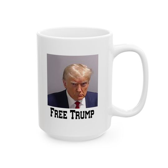 Free Trump, Ceramic Mug, (11oz, 15oz)