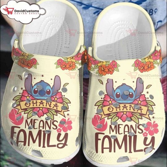 Dive into Cartoons Lilo Stitch Inspired Vibrant Comfortable Clog Shoes, Personalized Your Name Clogs