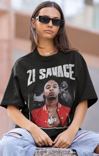 21 Savage Hiphop TShirt | 21 Savage Sweatshirt Vintage