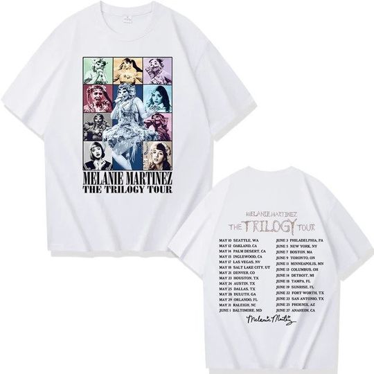 Melanie Martinez Tour 2024, Portals X Eras Tour, Melanie Martinez The Trilogy Tour Double Sided T-Shirt