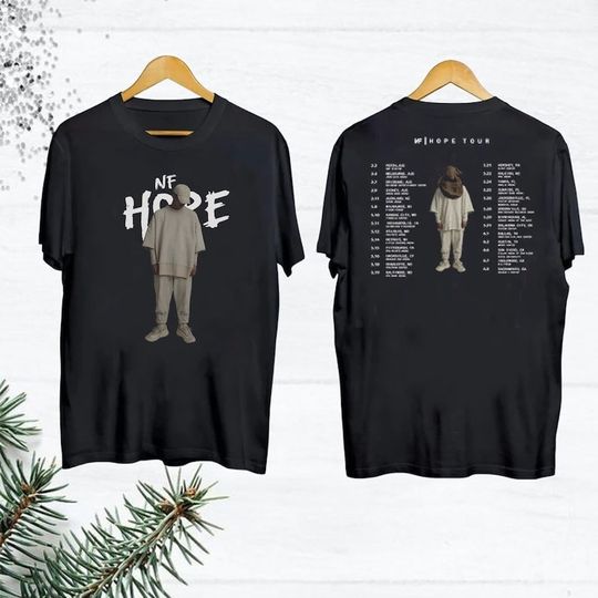 NF Hope Tour 2024, NF Fan Gifts Shirt, NF Hope Concert 2024 Double Sided Unisex T-Shirt