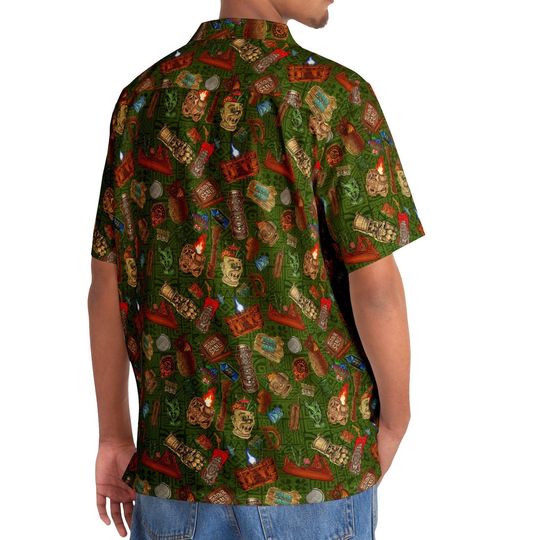 SM-5XL Green Trader Sam's inspired Aloha Shirt | Hawaiian shirt