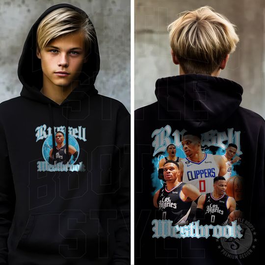Russell Westbrook Hooded Sweatshirt for Youth Boys Girls