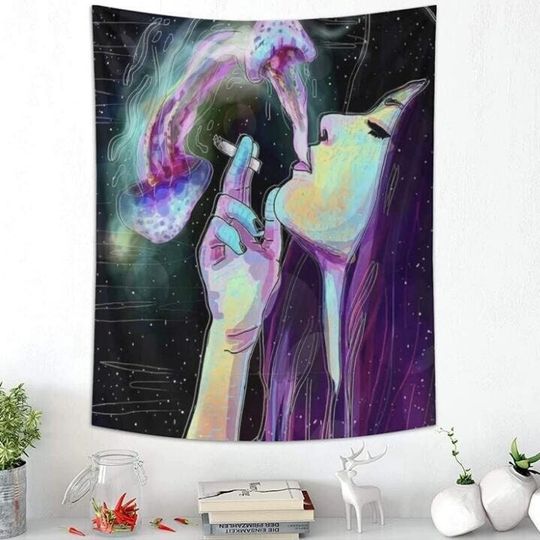 Women Art Tapestry Dorm Decor Psychedelic Tapestries