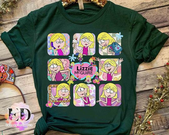 Cute Emotions Of Lizzie Mcguire Shirt, 2000 TV show T-shirt