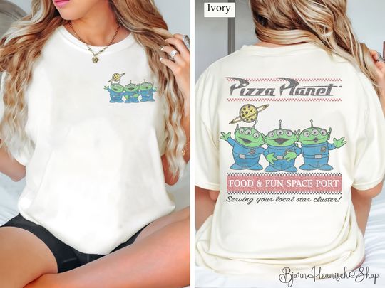 Toy Story Pizza Planet Shirt, Pizza Planet Alien Comfort Color Shirt, Toy Story Shirts, Toy Story Alien Shirt