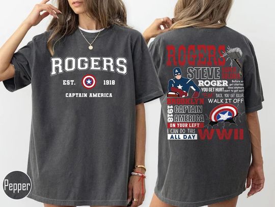 Vintage Steve Rogers Shirt, Rogers est 1918 Shirt, Captain America Shirt, Avengers Assemble Shirt