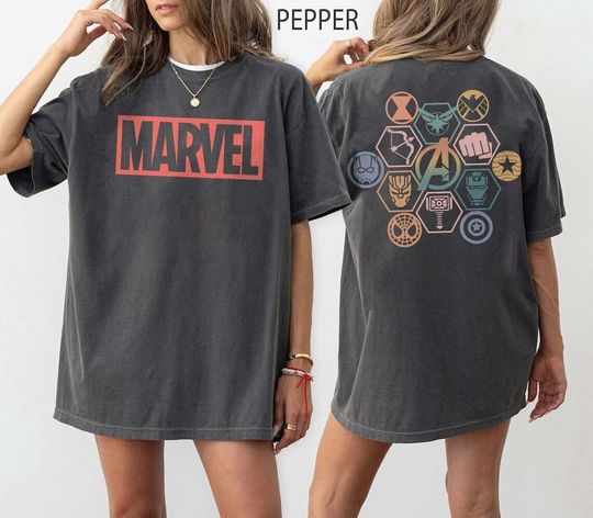 Vintage Avengers Logo Comfort Color Shirt, Marvel Shirt, Avengers Assemble Shirt, Captain America Shirt, Superhero Shirt