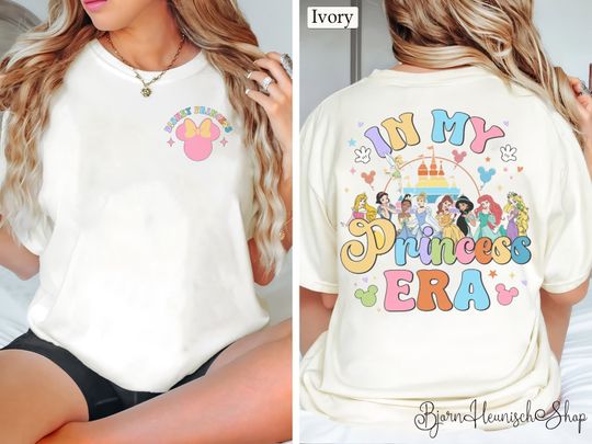 In My Princess Era Two-Sided Shirt, Disney Princess Shirt, Team Princess Shirt, Disneyland Girls Shirt