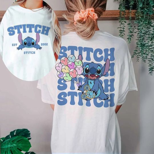 Disney Stitch Est. 2002 Shirt, Cute Stitch Shirt, Stitch Snacks Shirt, Stitch Balloons Shirt, Lilo and Stitch Shirt