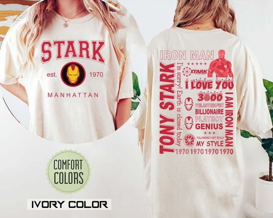 Vintage Stark 1970 Shirt, Iron Man Shirt, Tony Stark Shirt, Marvel Avengers Shirt