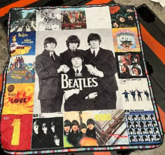 The Beatles Album Cover Quilt Blanket 55"x59"