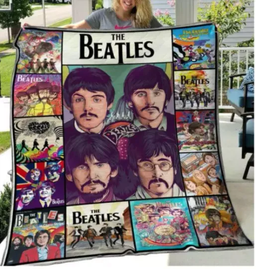 cute, The Beatles blanket-  new new MOm gift, mother day blanket - dad gift