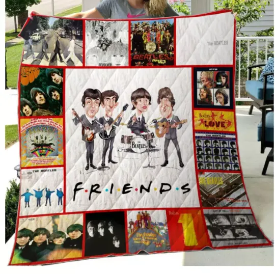color, The Beatles blanket-  new new MOm gift, mother day blanket - dad gift