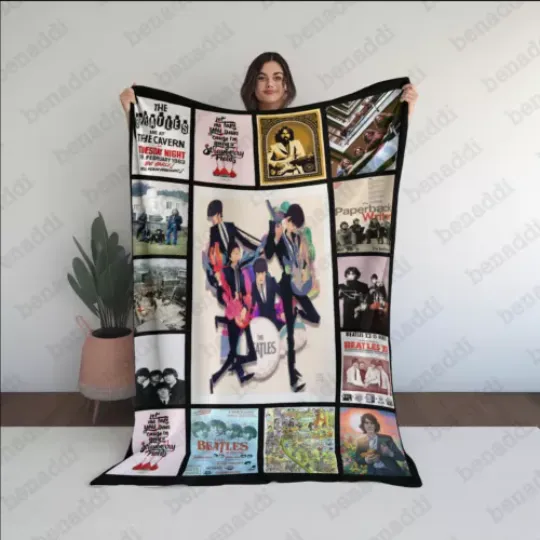 The Beatles Blanket Soft Rock Beatles Sherpa Fleece Throw Fan Gifts