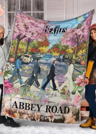 The Beatles Abbey Road Blanket, Abbey Road Album Blanket, Rock Music Blanket