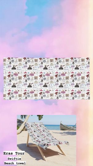 Taylor Eras Beach Towel- Eras tour- swiftiee - vacation beach towel- taylors version beach towel - taylor version gifts  merch