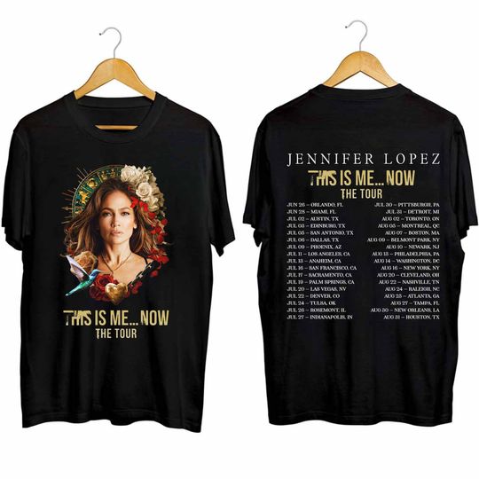 Jennifer Lopez 2024 This Is Me Now Tour Shirt, Concert Double Sided T-Shirt