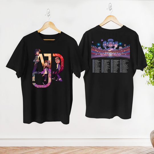 AJR The Maybe Man Tour 2024 Shirt, AJR Band Fan Members Chibi The Click Galaxy Double Sided T-Shirt