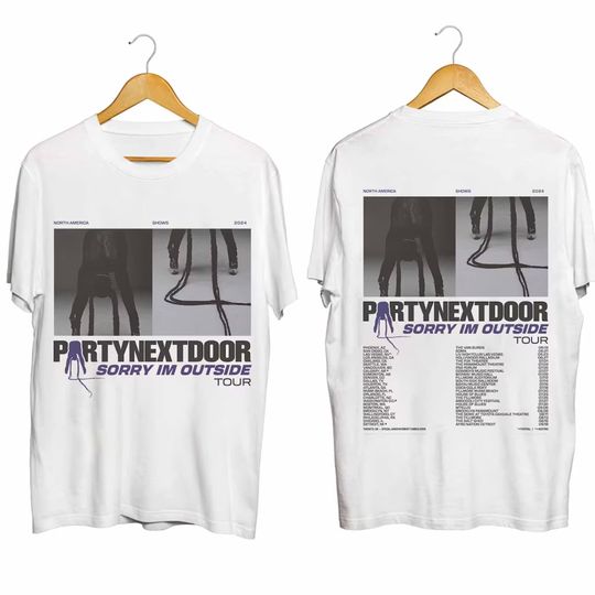 PartyNextDoor Sorry Im Outside Tour 2024 Shirt, PartyNextDoor Double Sided T-Shirt