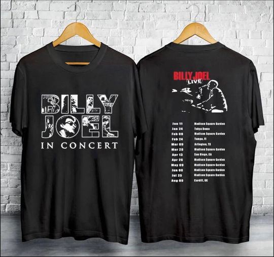 Billy Joel World Tour 2024 Unisex Shirt, Billy Joel Double Sided T-Shirt