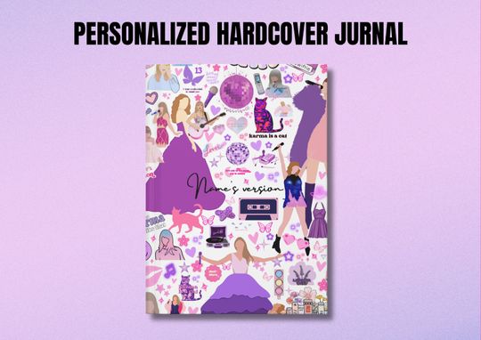 Personalized swiftiee Version Hardcover Journal | taylor version Gift | Taylor Inspired Journal | Eras Merch | Birthday Gift | Fan Merch
