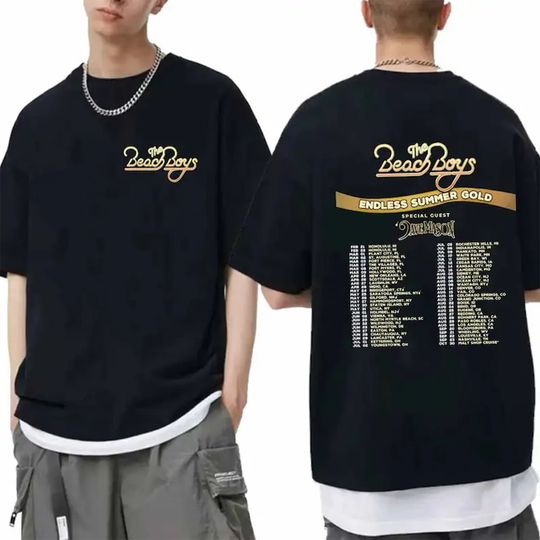 Beach Boys - Endless Summer Gold 2024 Tour Beach Boys Band 2024 Concert Double Sided Unisex T-Shirt