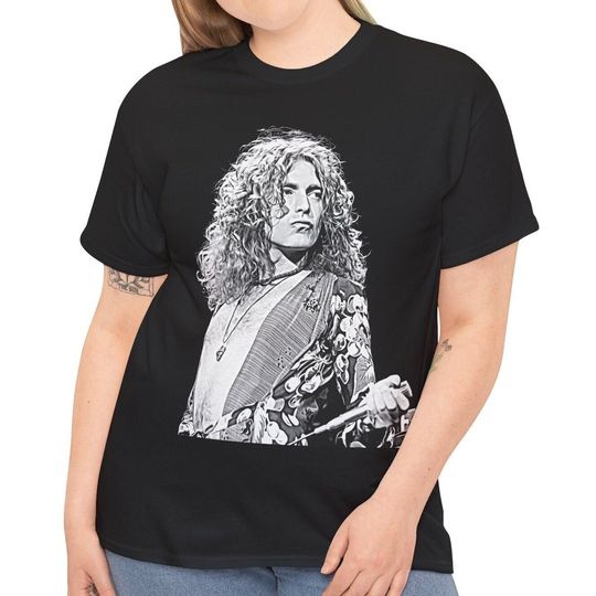 Robert Plant, LED ZPELIN, Earls Court, 1975, Unisex T-Shirt, Robert Plant Gift, LED ZPELIN Tee, Robert Plant T-Shirt, Rock Legend Tee