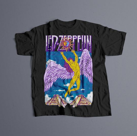 LED ZPELIN shirt, LED ZPELIN Graphic Tee, Zeppelin Merch, Rap Shirt, Rock, Led unisex gift, Stairway to Heaven Concert T-Shirt, Vintage