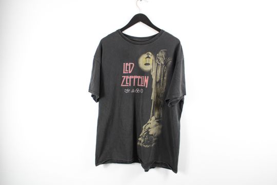 LED ZPELIN T-Shirt / Concert Tour Graphic Tee Shirt / Y2k / 2000s Rock & Roll Music Band Album Art
