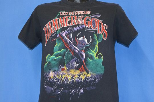 80s LED ZPELIN Hammer of the Gods We Are Your Overlords Band t-shirt Medium